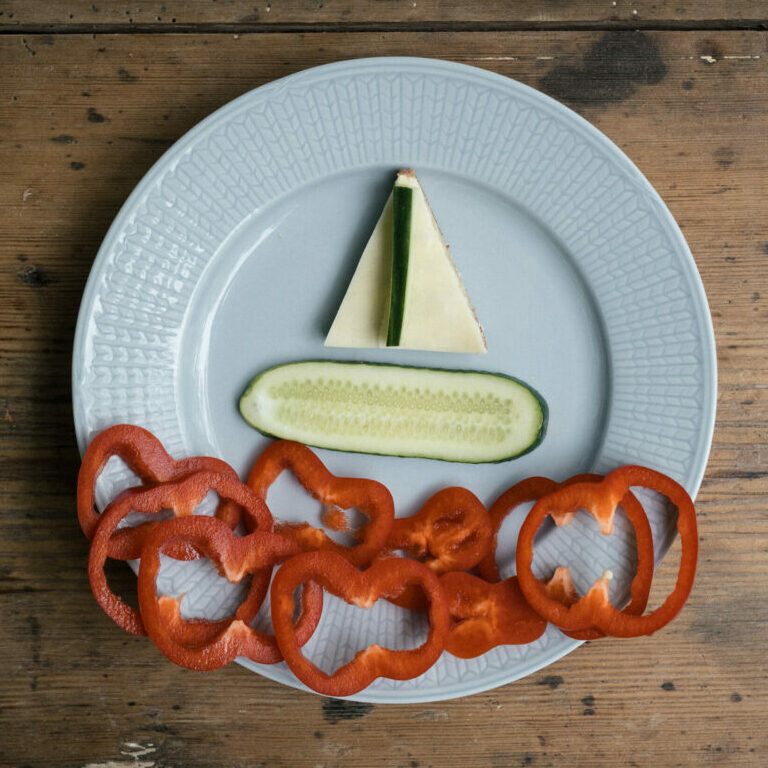 Cucumber Boat on a Pepper Sea